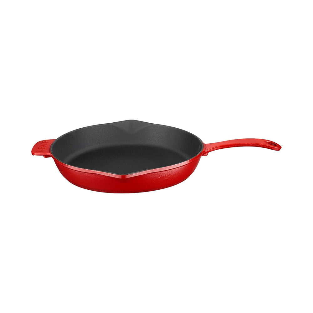 Turgla Cast Iron dia.11" h:2" Round Red Cast Iron Skillet