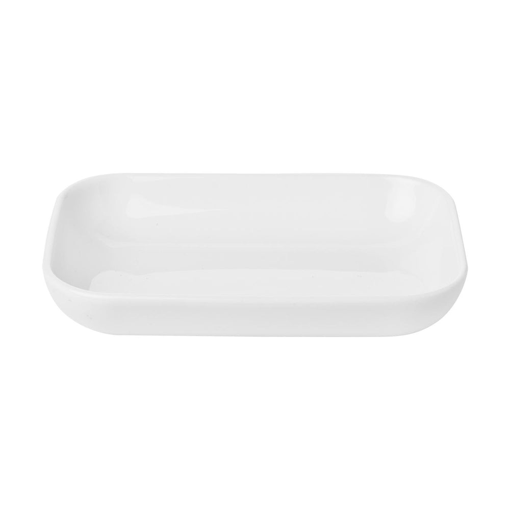 Santa Monica 5.5" x 4" x h:1" Rectangular White Porcelain Platter