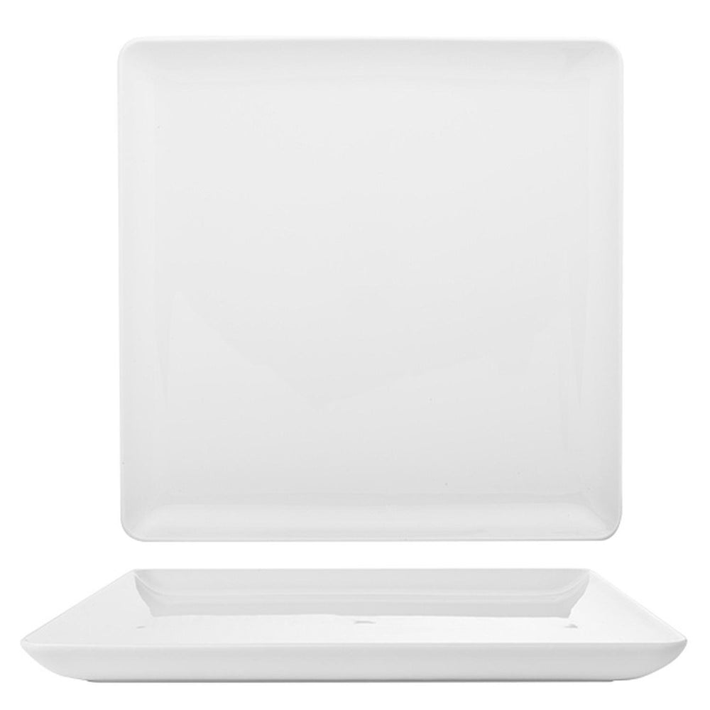 Santa Monica 6" x 6" Square White Porcelain Plate