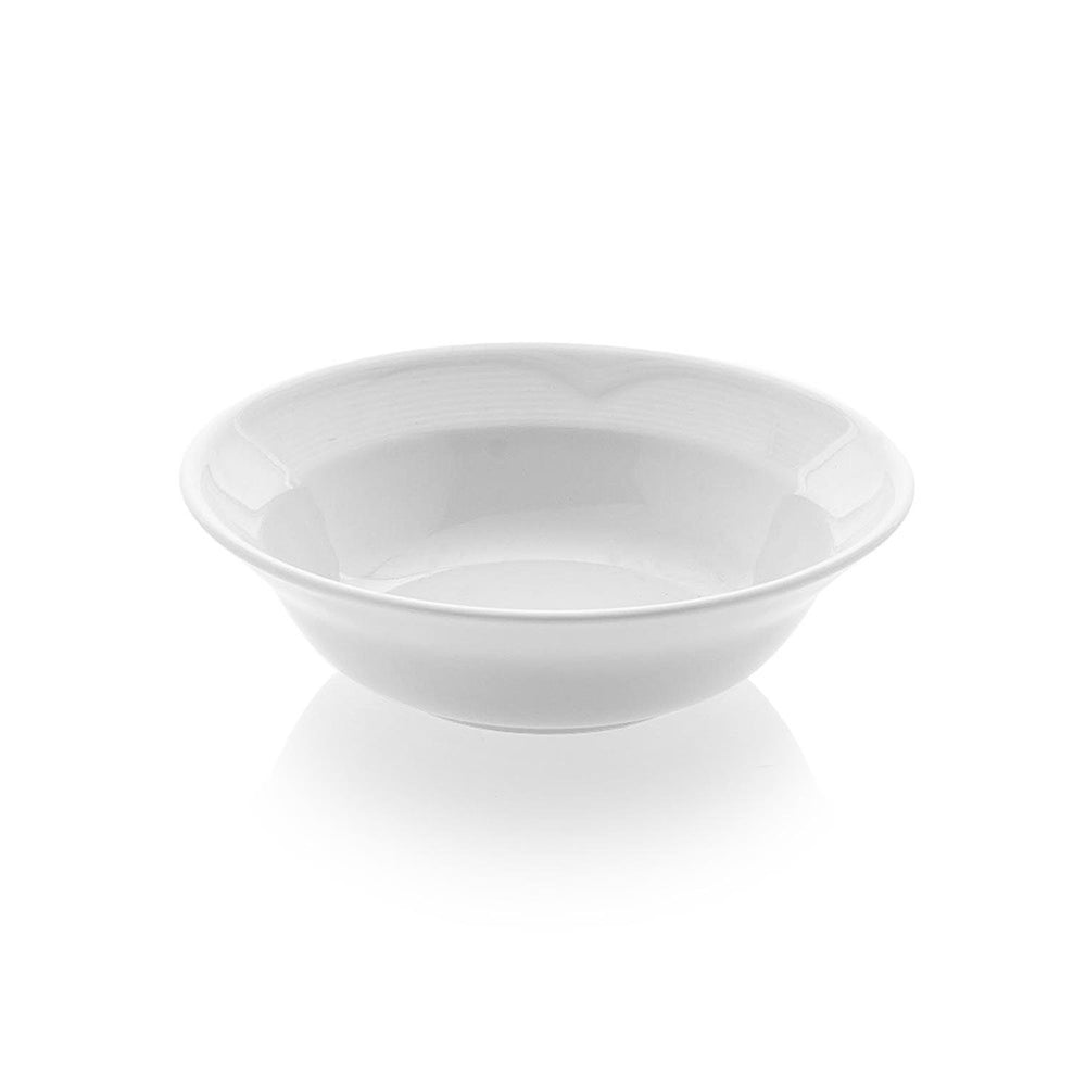 Saturn dia.6" h:1.5" 12 oz. Round White Porcelain Bowl