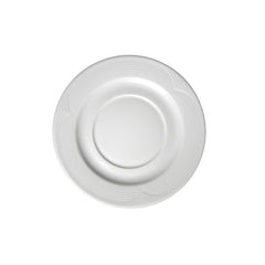 Saturn dia.7" Round White Porcelain Saucer