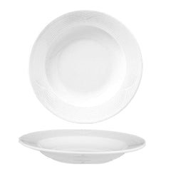 Saturn dia.9" h:1.5" 8 oz. Round White Porcelain Bowl
