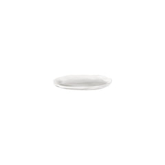 Amorf 7.5" x 4.25" Organic Warm White Vitrified Plate