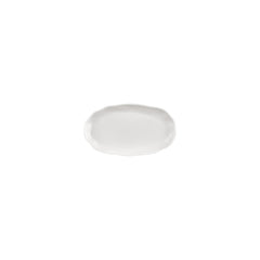 Amorf 7.5" x 4.25" Organic Warm White Vitrified Plate