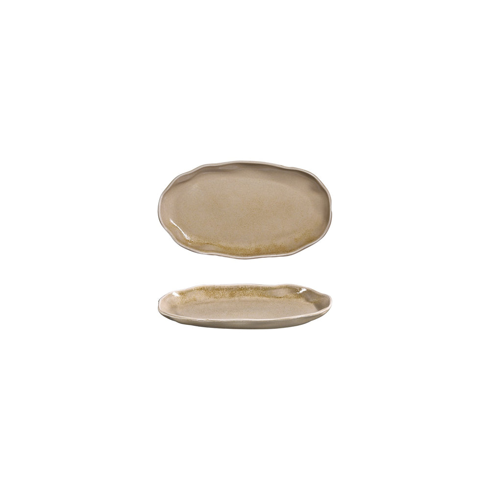 Clay 7.5" x 4.25" Organic Terracotta Vitrified Plate