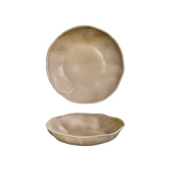 Clay 9.75" x 9.75" x h:0" 42 oz. Organic Terracotta Vitrified Deep Plate