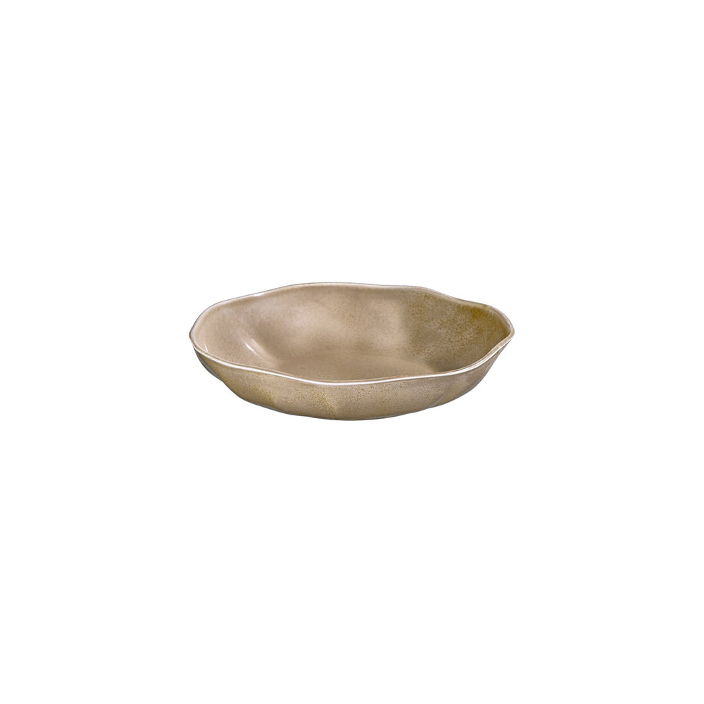 Clay 9.75" x 9.75" x h:0" 42 oz. Organic Terracotta Vitrified Deep Plate