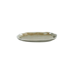 Moss 11.5" x 6.5" Organic Green Vitrified Plate