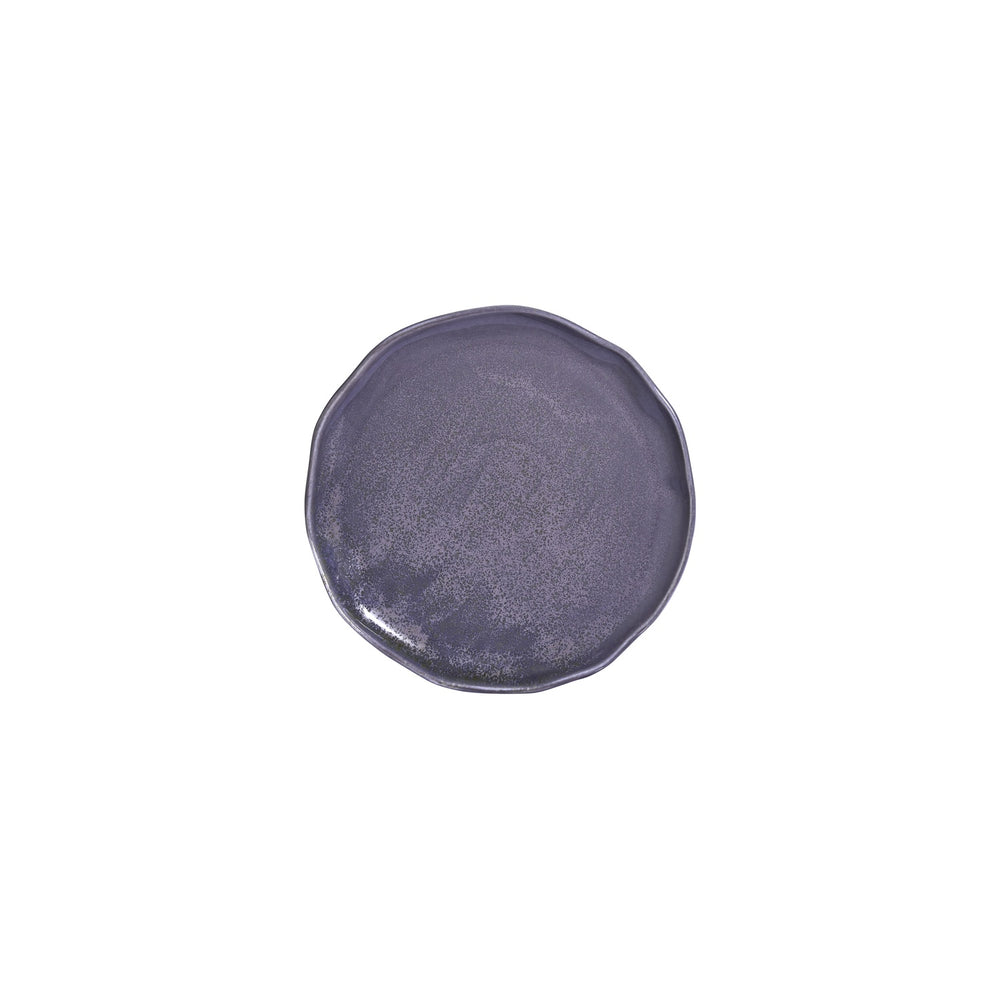 Viola 8.25" x 8.25" Organic Purple Vitrified Plate