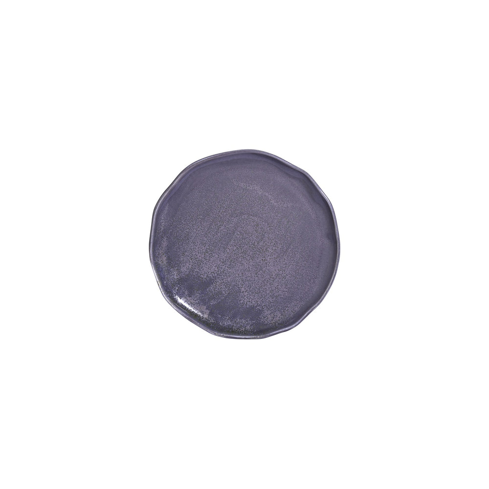 Viola 8.25" x 8.25" Organic Purple Vitrified Plate