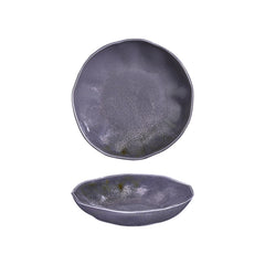 Viola 9.75" x 9.75" x h:0" 42 oz. Organic Purple Vitrified Deep Plate