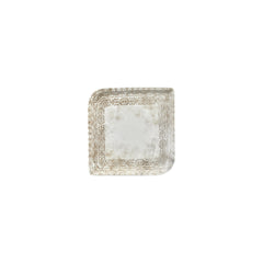 Antico 6" x 6" Square Brown Vitrified Plate