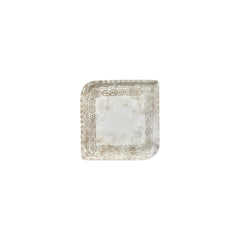 Antico 6" x 6" Square Brown Vitrified Plate