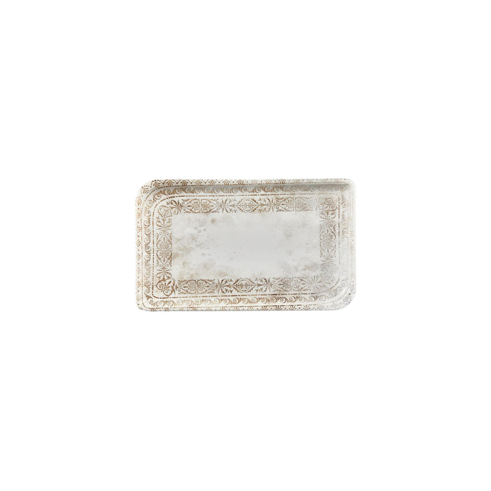 Antico 9.5" x 6" Rectangular Brown Vitrified Plate