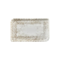 Antico 14.25" x 8.25" x h:0" Rectangular Brown Vitrified Platter