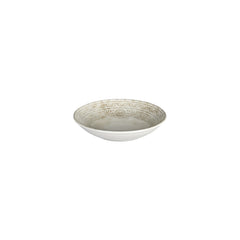 Antico dia.8.25" h:1.25" 27 oz. Round Brown Vitrified Deep Plate