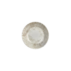 Antico dia.8.25" h:1.25" 27 oz. Round Brown Vitrified Deep Plate