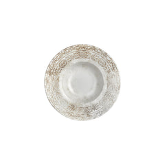 Antico dia.9.75" h:0" 14 oz. Round Brown Vitrified Deep Plate