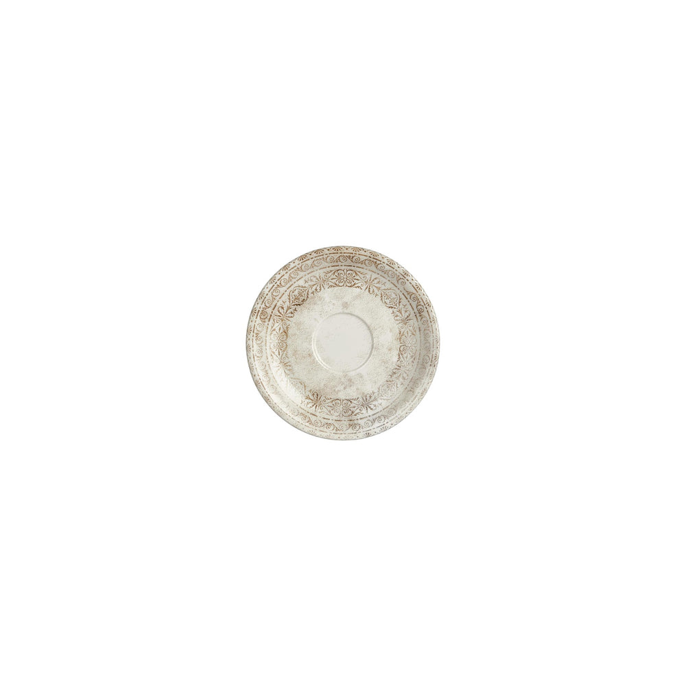 Antico dia.4.75" Round Brown Vitrified Saucer
