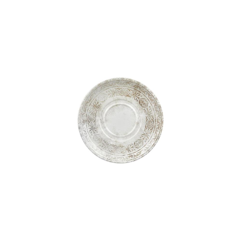 Antico dia.7.5" Round Brown Vitrified Saucer