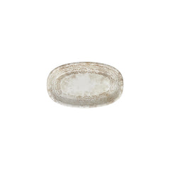 Antico 9.5" x 5.75" x h:0" Oval Brown Vitrified Platter