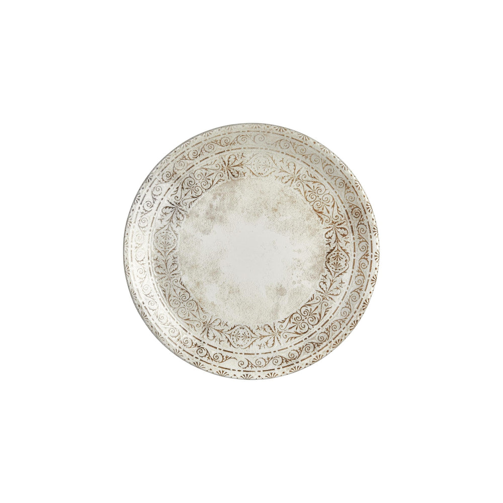 Antico dia.10.75" Round Brown Vitrified Plate