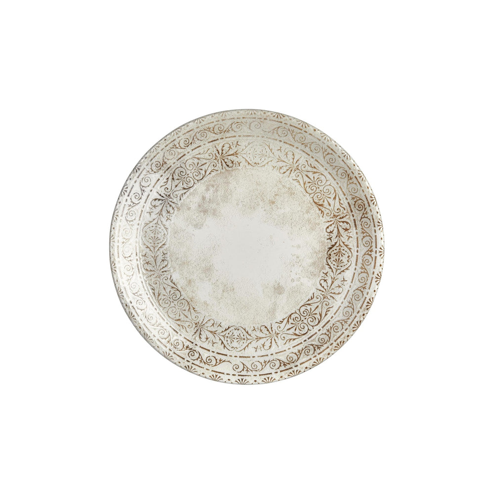 Antico dia.11.75" Round Brown Vitrified Plate