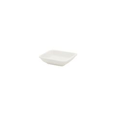 Gourmet 4" x 3.5" x h:0.5" 2 oz. Square Warm White Vitrified Bowl