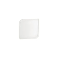 Gourmet 7.5" x 7.5" Square Warm White Vitrified Plate