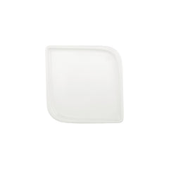 Gourmet 9.75" x 9.75" Square Warm White Vitrified Plate