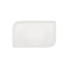 Gourmet 13.75" x 6.25" x h:0" Rectangular Warm White Vitrified Platter