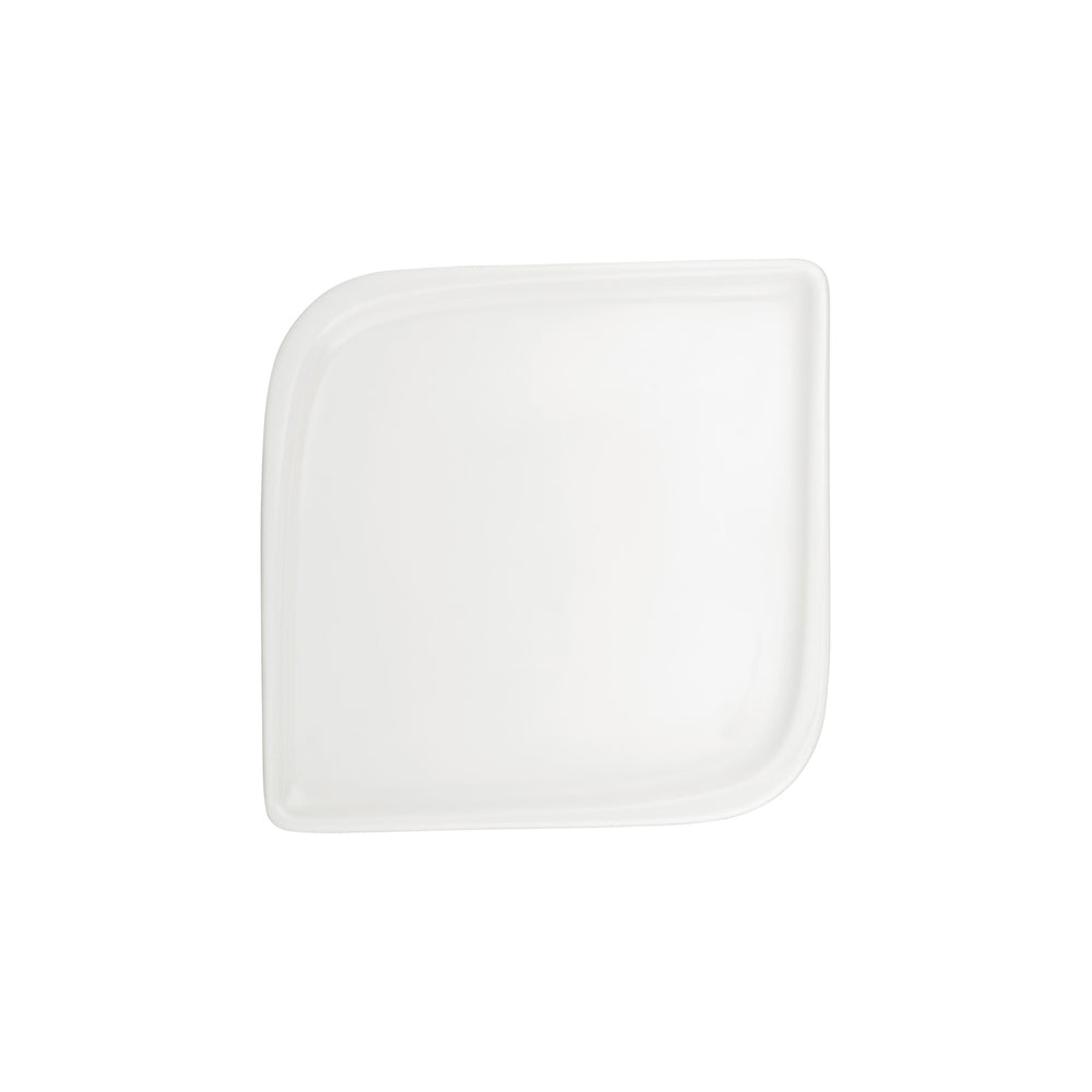 Gourmet 11" x 11" Square Warm White Vitrified Plate