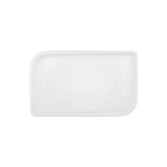 Gourmet 13.75" x 8.25" x h:0" Rectangular Warm White Vitrified Platter