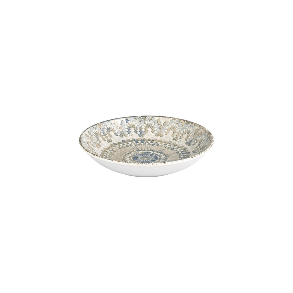 Azora dia.9.75" h:2" 44 oz. Round Decorated Vitrified Deep Plate