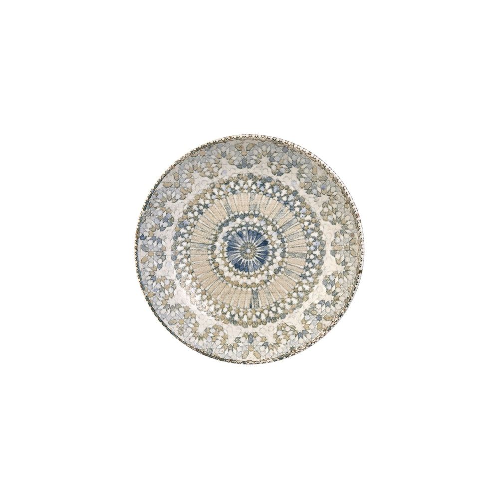 Azora dia.9.75" h:2" 44 oz. Round Decorated Vitrified Deep Plate