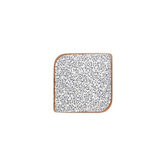 Edera 7.5" x 7.5" Square Blue Vitrified Plate