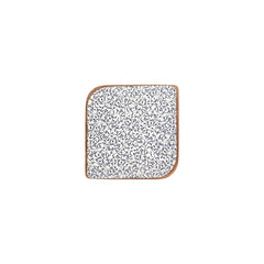 Edera 7.5" x 7.5" Square Blue Vitrified Plate