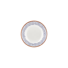 Edera dia.8.25" h:1.25" 27 oz. Round Blue Vitrified Deep Plate