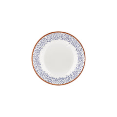 Edera dia.9.75" h:0" 44 oz. Round Blue Vitrified Deep Plate