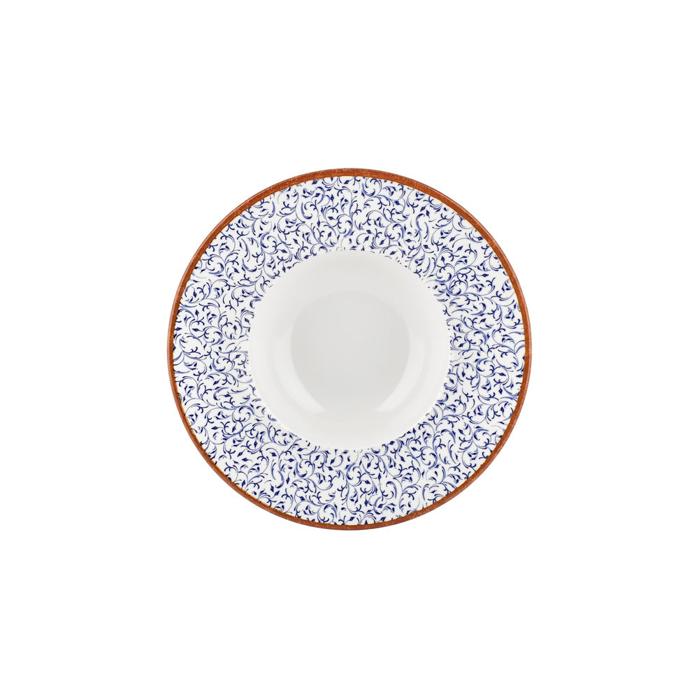 Edera dia.11" h:0" 16 oz. Round Blue Vitrified Deep Plate