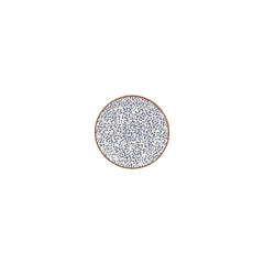 Edera dia.4.75" Round Blue Vitrified Saucer