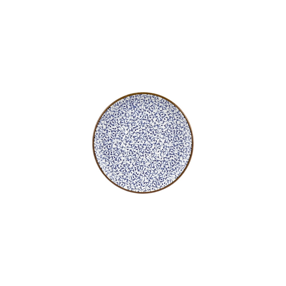 Edera dia.7.5" Round Blue Vitrified Saucer