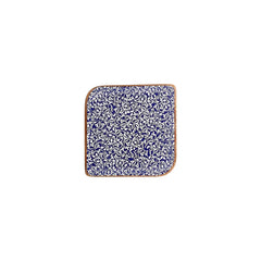 Edera Cobalt 7.5" x 7.5" Square Blue Vitrified Plate