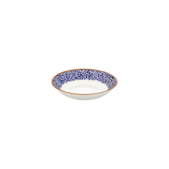 Edera Cobalt dia.8.25" h:1.25" 27 oz. Round Blue Vitrified Deep Plate