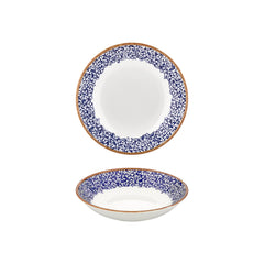 Edera Cobalt dia.9" h:0" 34 oz. Round Blue Vitrified Deep Plate