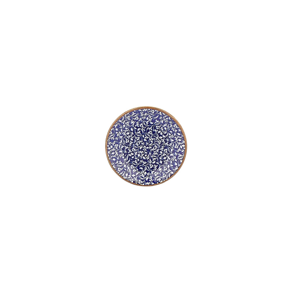 Edera Cobalt dia.4.75" Round Blue Vitrified Saucer