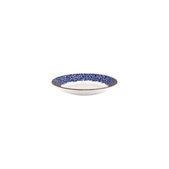 Edera Cobalt dia.8.25" h:0" 17 oz. Round Blue Vitrified Deep Plate