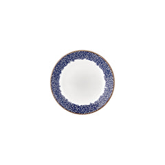 Edera Cobalt dia.8.25" h:0" 17 oz. Round Blue Vitrified Deep Plate