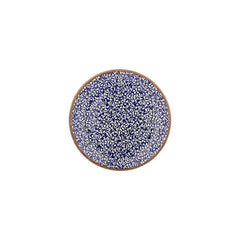 Edera Cobalt dia.9" Round Blue Vitrified Plate