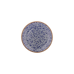 Edera Cobalt dia.9" Round Blue Vitrified Plate